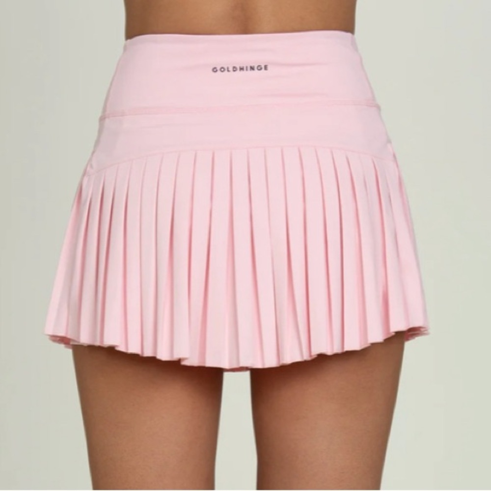 GOLDHINGE ALMOND BLOSSOM PLEATED TENNIS SKIRT